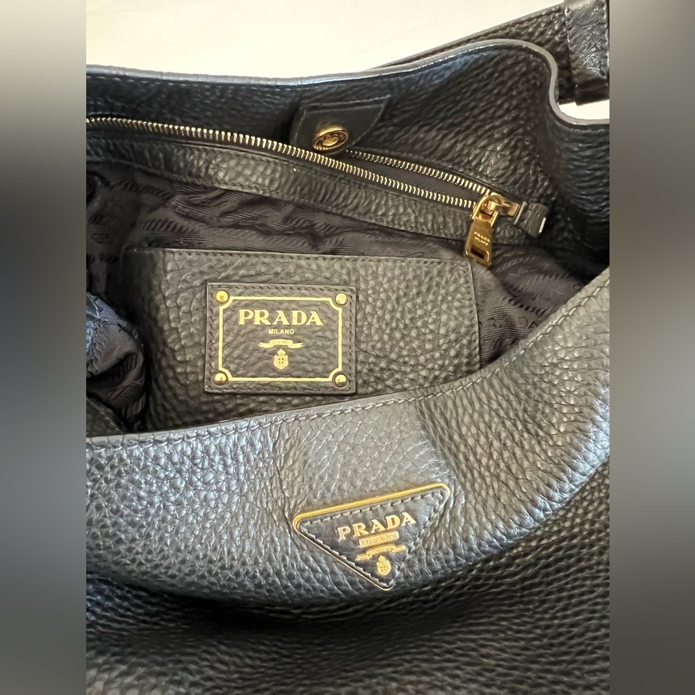 Prada Black Slouchy Shoulder Bag - Picture 6 of 16